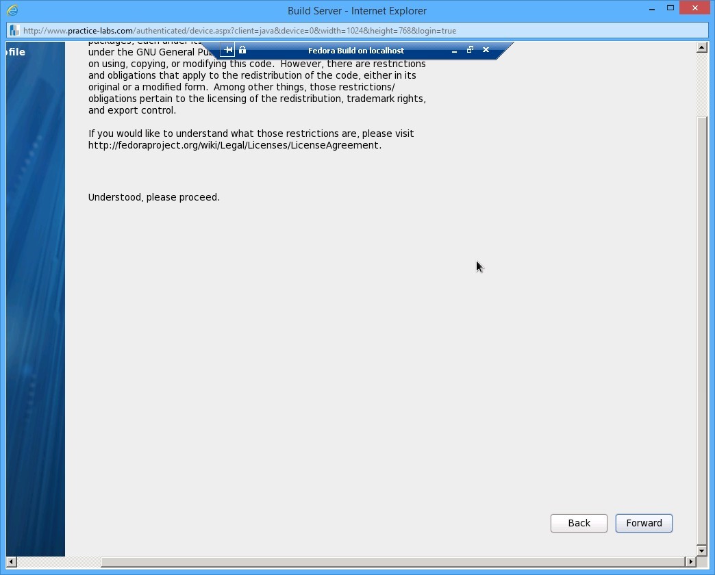 Practice Labs screenshot.